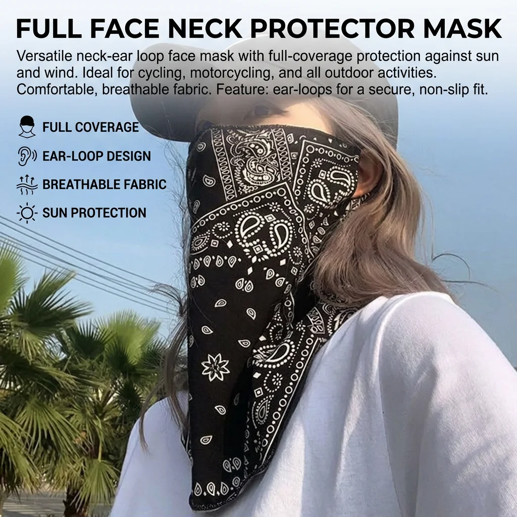 UPF50+ フルフェイスサンマスク フード ネックカバー  - Sports Mask Breathable のレビューと価格