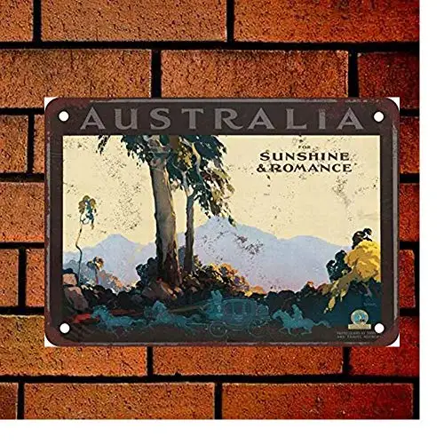 Fsdva ; Metal Sign Australia Funny Retro Decor