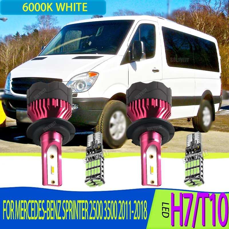 

See the Road Like Never Before with LED H7/477 High Low Beam For Mercedes-Benz Sprinter 2500 3500 2011 2012 2013 2014 2015-2018