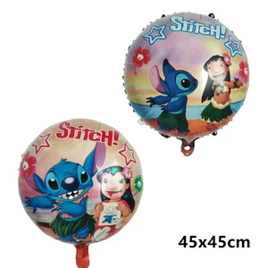 Disney-Lilo và Stitch chủ đề Dành biểu sinh Balloon Trang trí, bản vẽ, bóng bay heli, đồ tắm cho trẻ em, quà tặng trẻ em 6 Bộ Baloes Baloes chính bộ - 1