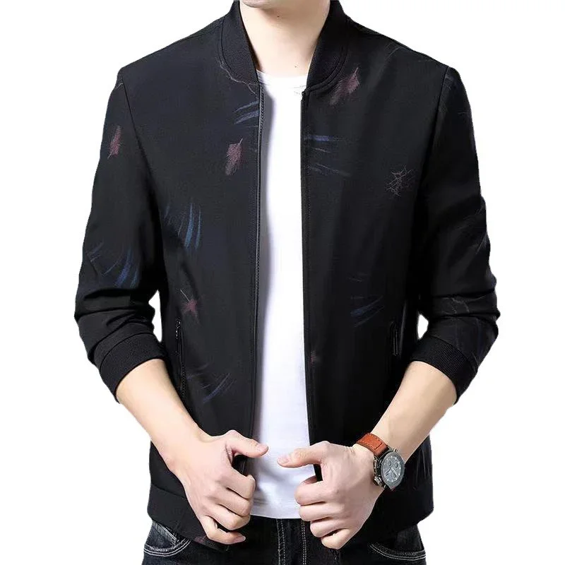 Spring Autumn Men's Bomber Jacket Fashion Men Loose Zipper Coats Male Windbreaker Baseball Uniform Jacket Clothing Big Size 5XL