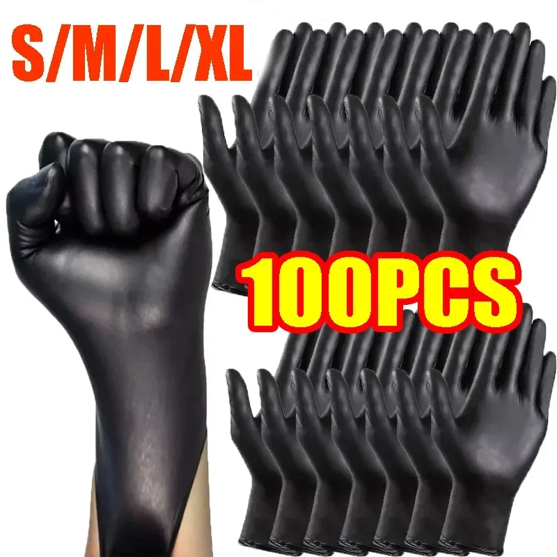 

Disposable Gloves in Package Black Nitrile Gloves Kitchen Cooking Tools Tattoo Washing Car Household Cleaning Work Gloves Glovs