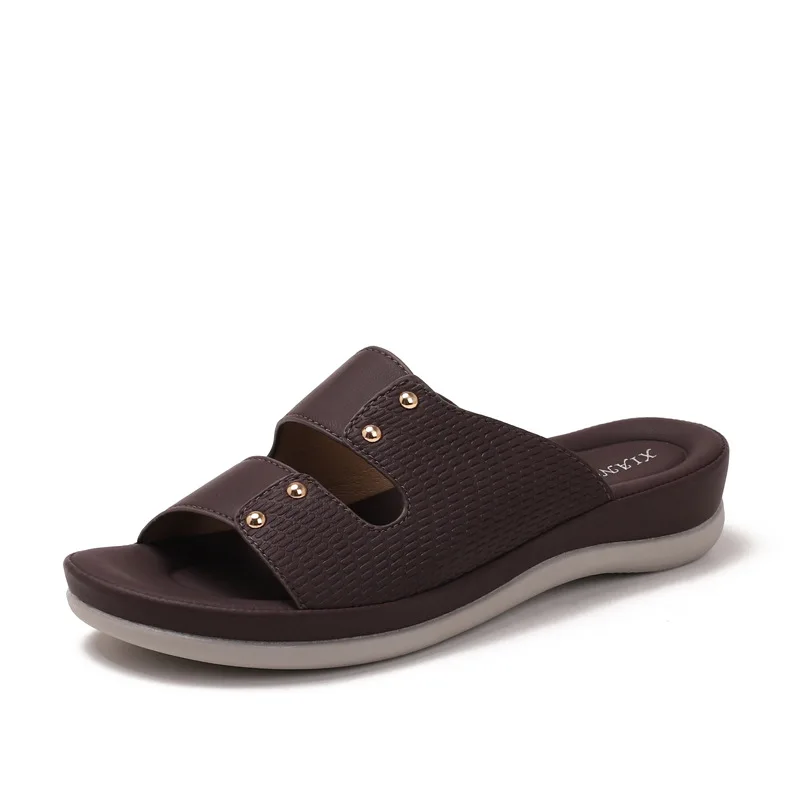 Fashionable Women Summer Sandals Soft Platform Slippers Bohemia Style Wedge Heel Beach Shoes