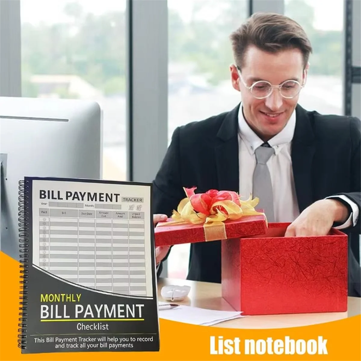 AAAE ежемесячный органайзер для счетов, трекер для оплаты, блокнот, домашний бюджет, расписание, трекер расходов и счетов для мужчин и женщин