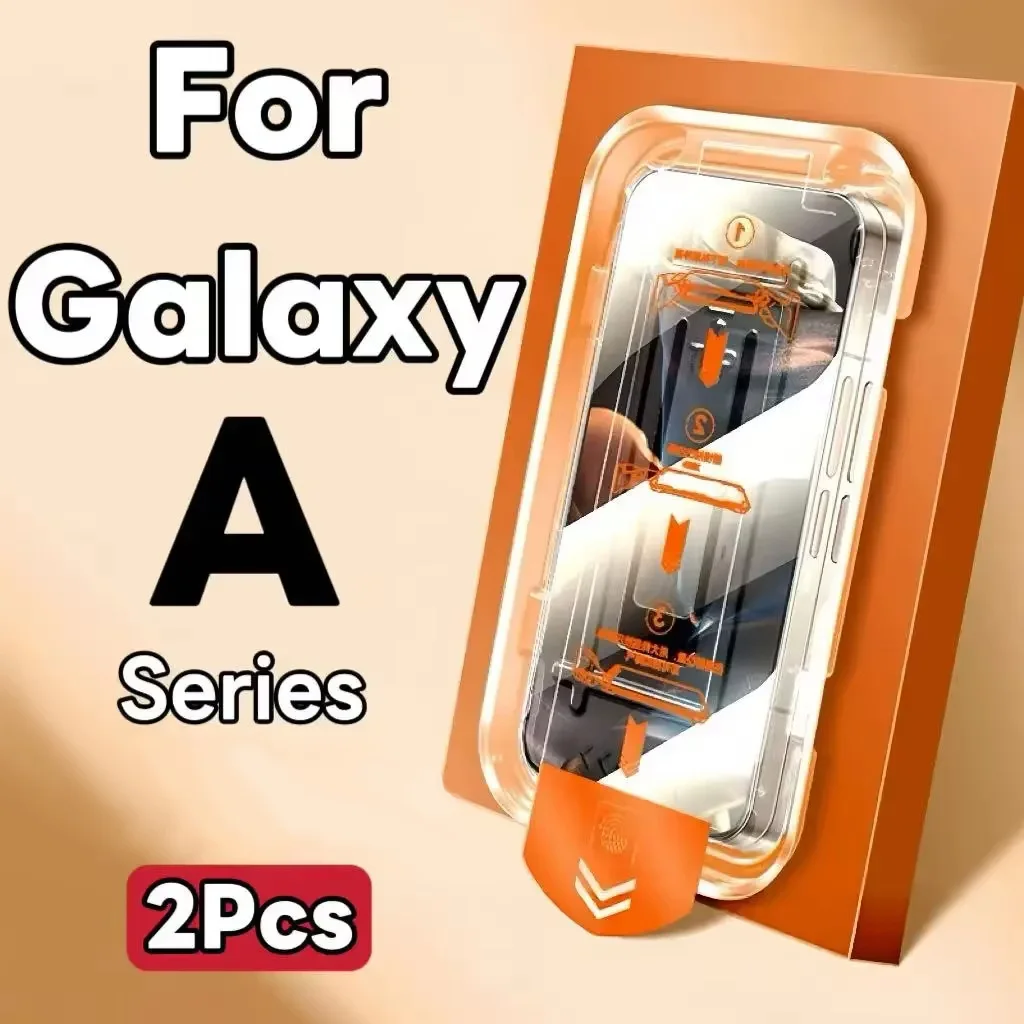 2Pcs HD Oleophobic Coating Screen Protector For Samsung Galaxy A57 A37 A56 A36 A55 A07 A17 A26 A35 A54 A53 A52 A34 A16 A06 Glass