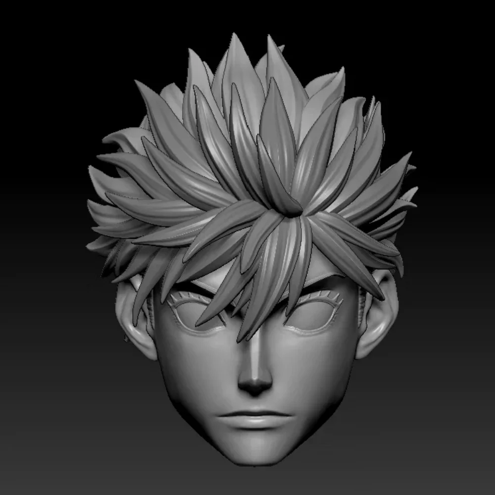 【Unpainted】1/12 Scale Male Soldier Gojo Satoru High Aesthetic Styling Detail Restoration White Head Carving For 6'' Figure