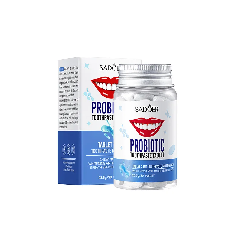 Probiotic Solid Toothpaste Breath Freshener To Remove Bad Breath Oral Anti-moth Solid Teeth Removes Yellow and Cleans Teeth