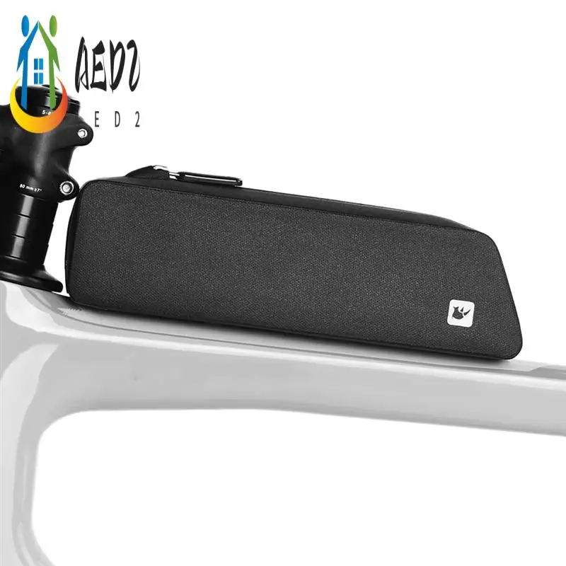 

AED2-Rhinowalk Bike Frame Bag Waterproof Bicycle Front Tube Bag Cycling Storage Bag For MTB Road Bike Pack Accessories