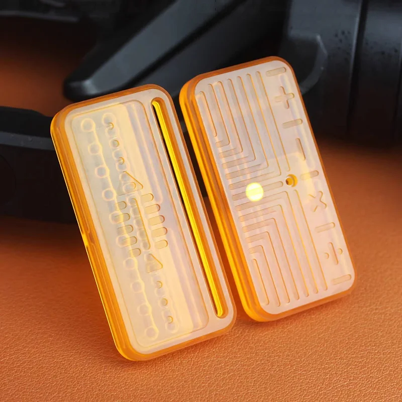 Fish Bone EDC Machinery Fidget Slider PMMA Push Slider Autism Sensory Toys ADHD Hand Spinner Anxiety Stress Relief Fidget Toys