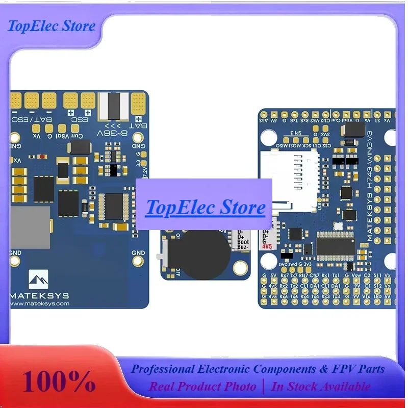 TopessThe MATEK H743-WING V2 Has Been Upgraded To The V3 Flight Control Dual-camera Input Model Aircraft Flight Controller