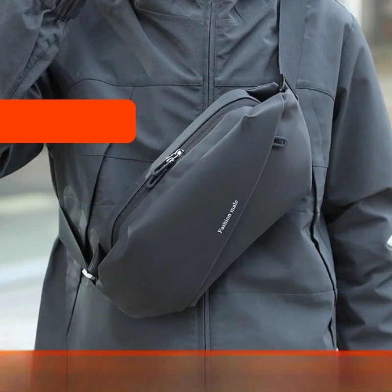 New 2025 Pure Color Fashion Waist Bag Crossbody Bag Simple Sport Single Shoulder Bag for Commuting Men Women Student