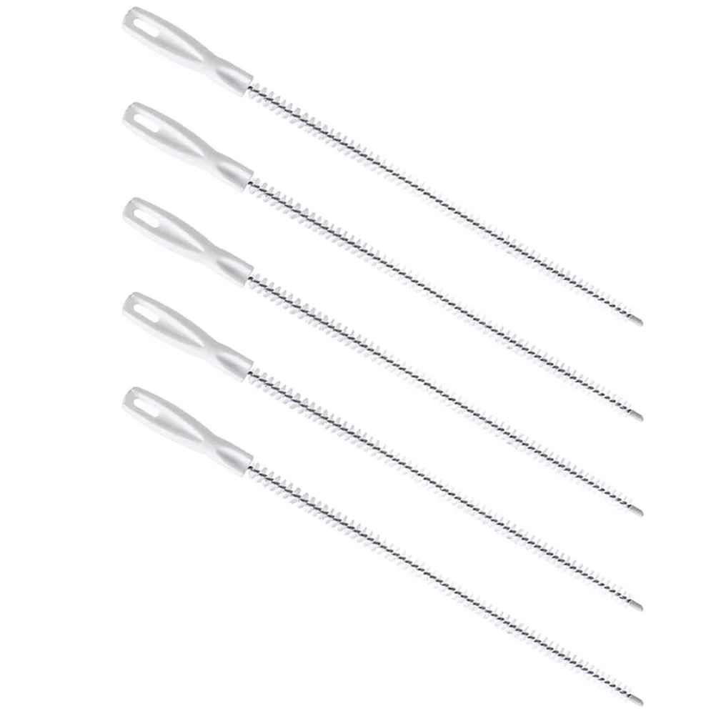 

5pcs Drain Cleaning Stick Hair Catcher Sink Strainer Pipe Tool Clog Remover Bathroom Bathtub Shower Sewer Cleaning Hook Flexible
