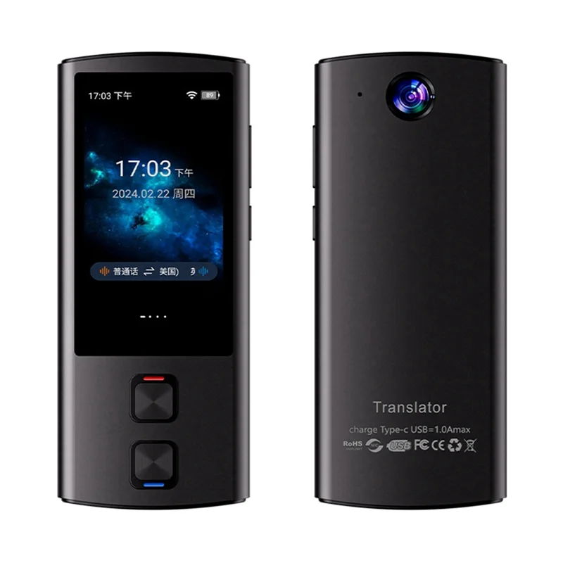 

【Top Picks】138 Languages Wifi Online And Offline Voice Translator Accurate Translation Recording To Text For Overseas Travel