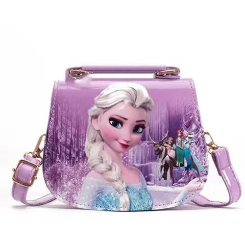 Disney-Cartoon Frozen 2 Bolsas de Ombro para Meninas, Princesa Elsa Anna, Impressão Fofa, Bolsa Mensageiro, Bolsa Infantil, Moda Original, Presentes