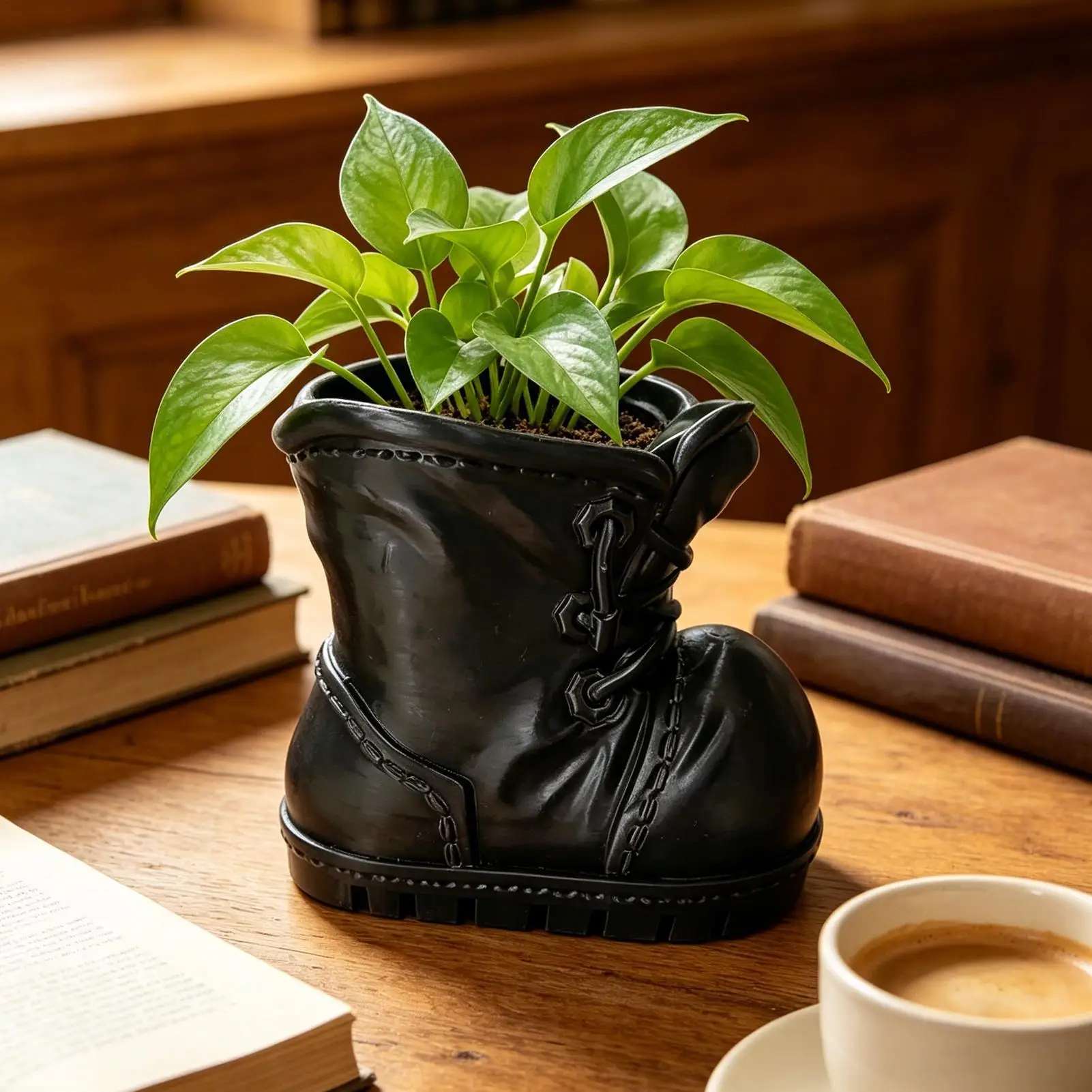 Indoor Plant Pots Funny Boot Shaped Planter Container Small Plants Pots For Desks Bookshelves Windowsills Offices Home Indoor