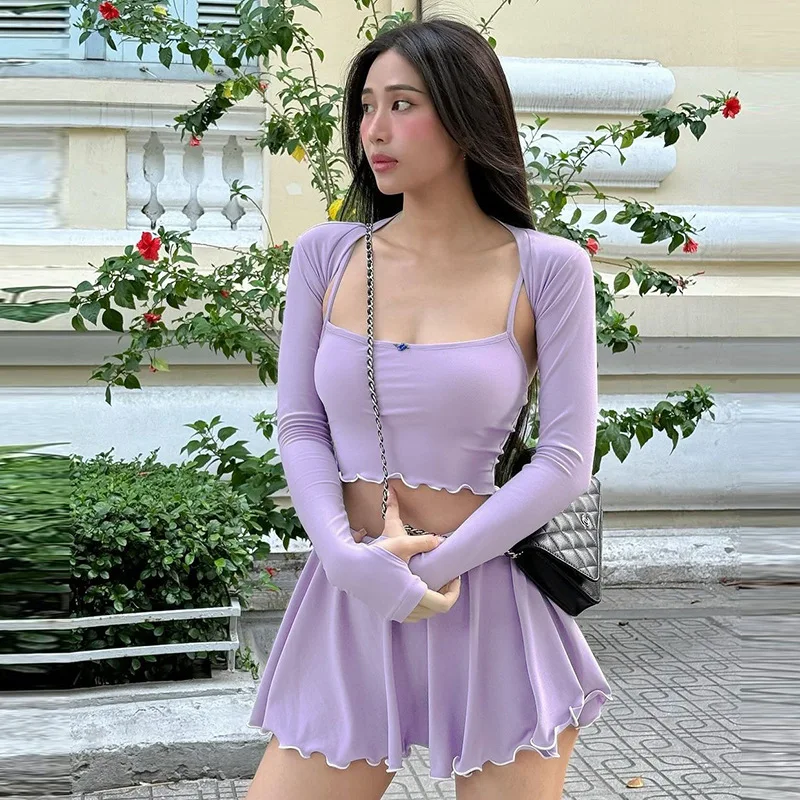 

Костюм для девушек Pure to spice, жилет с поясом и пупком, пиджак, штаны с деревянными ушками и юбка, комплект из трех предметов