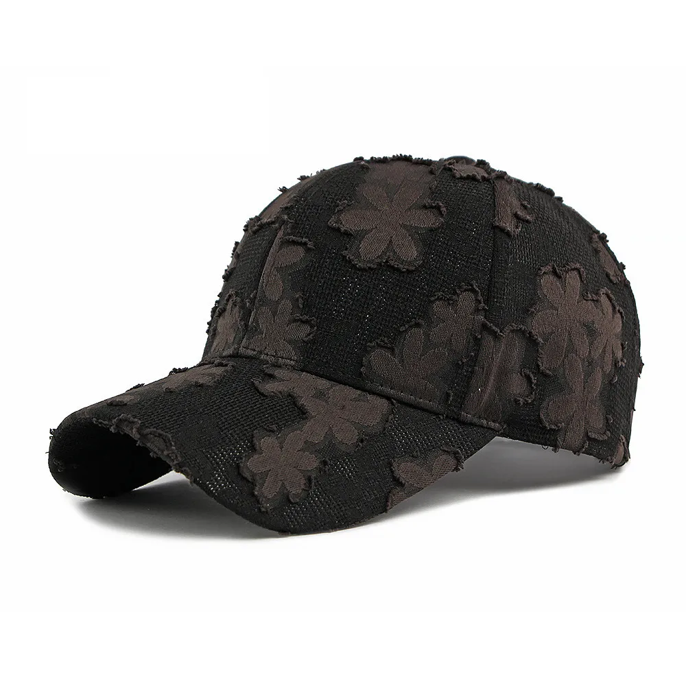 2026 Summer New Fresh Flower Baseball caps for Women Hardtop breathable sun protection sports hat Camping party hat snapback cap