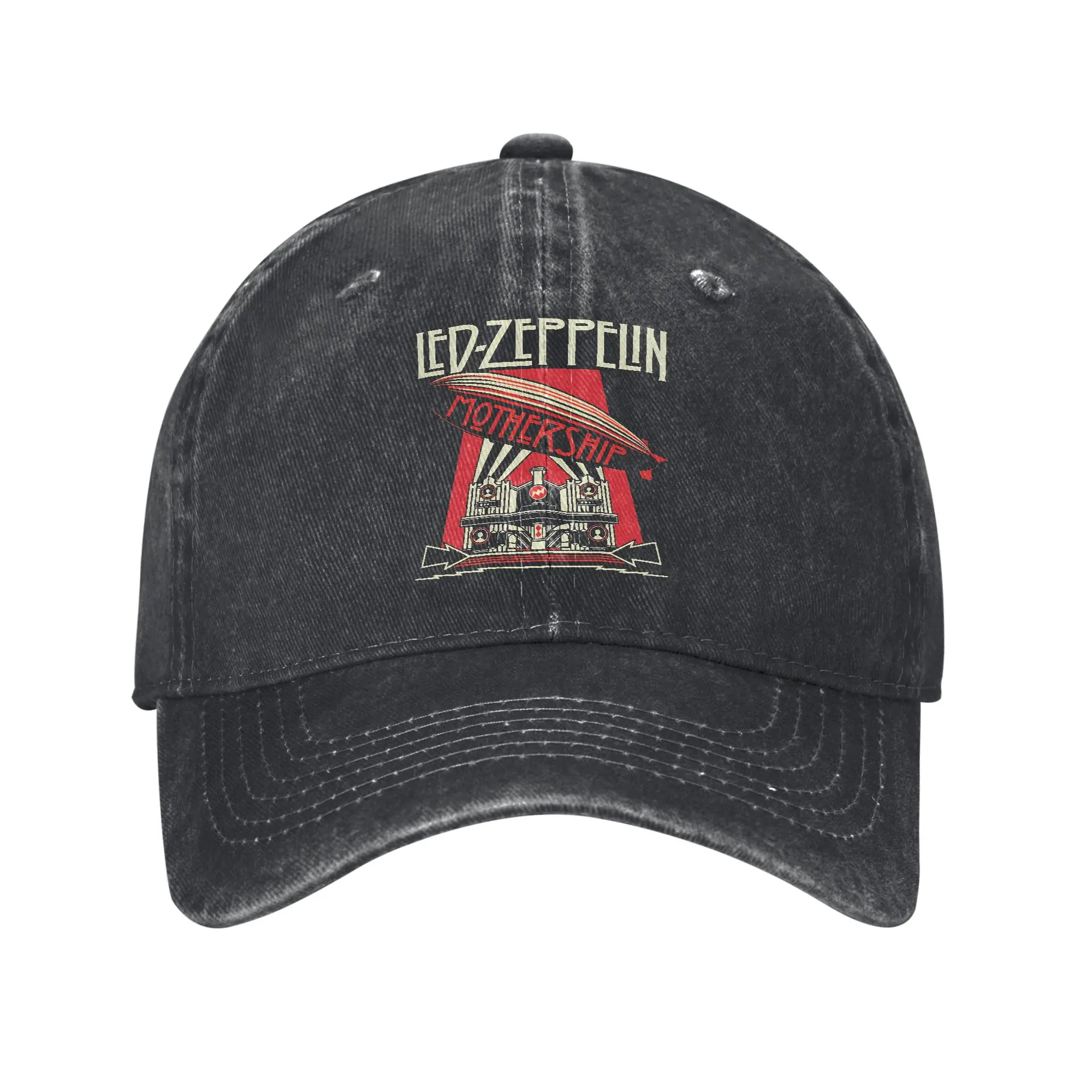 The Mother Ship Led Zeppelin Baseball Cap Sun Hiking Fishing Dropshipping Washed Trucker Hat Unisex Men y2k Funny Snapback Cap