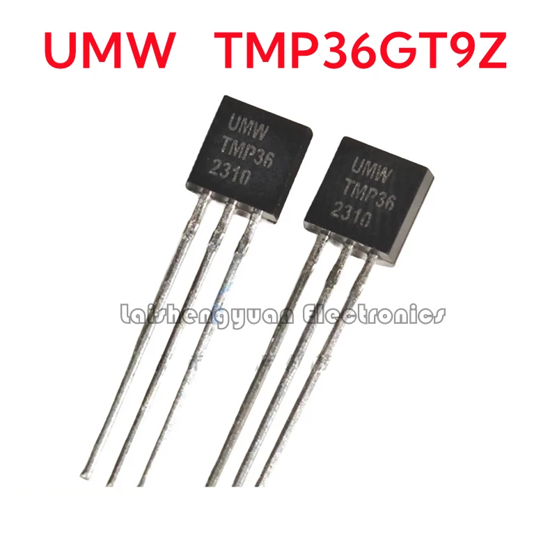 Brand new genuine UMW TMP36GT9Z TMP36 inline TO-92 low voltage temperature sensor chip brand new chip