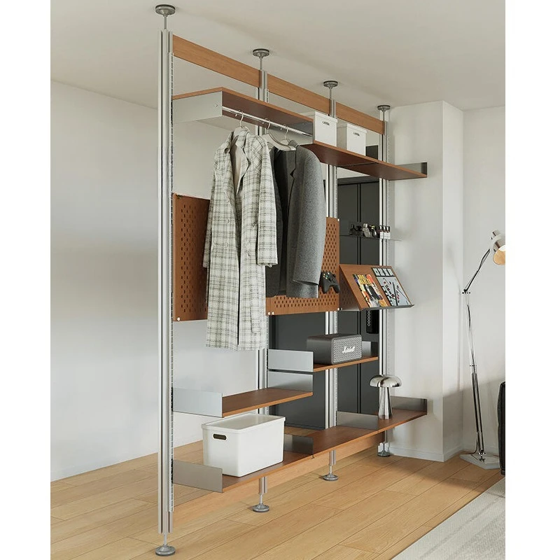 Coat rack Simple modern shelf Shoe bag display Hanger Household partition