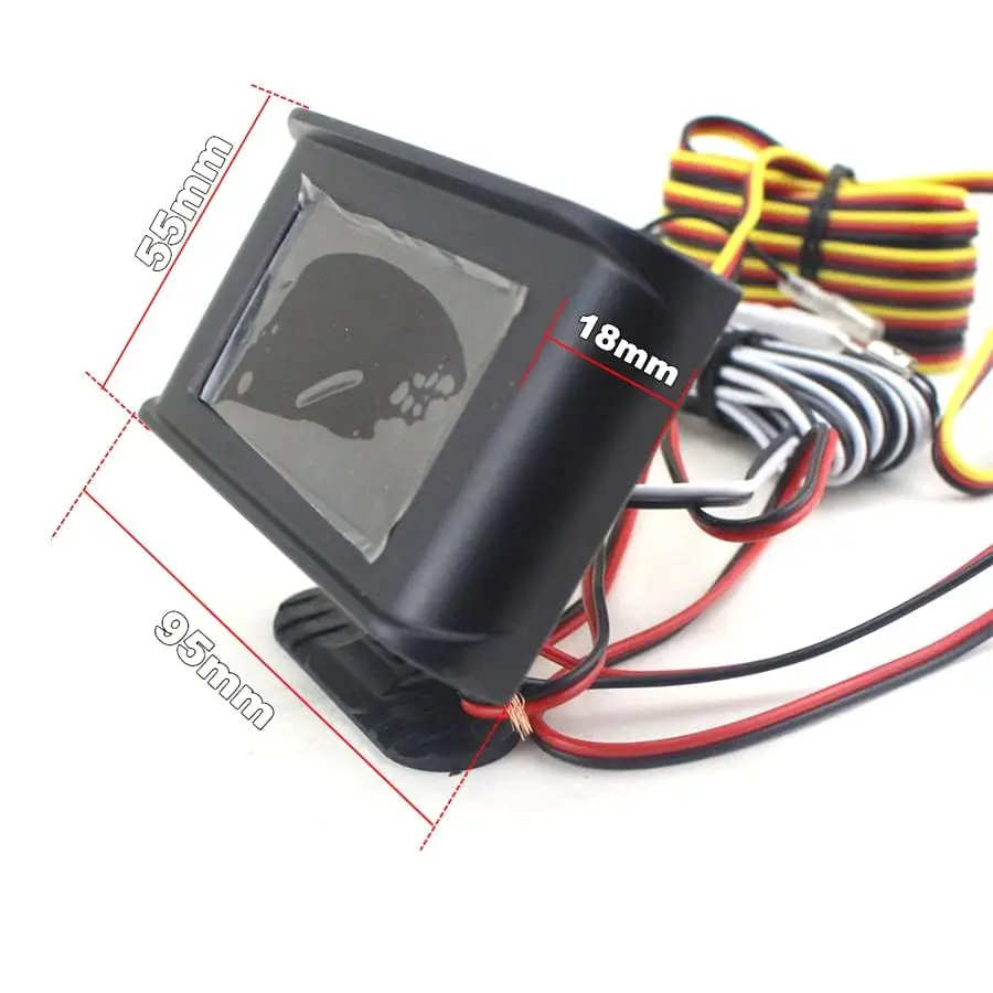 LCD الرقمية سيارة/شاحنة الفولتميتر الجهد مقياس مستوى الوقود متر (12 فولت/24 فولت) العالمي