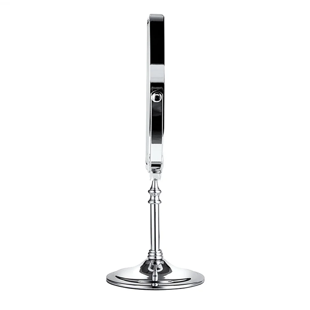 Specchio per trucco rotondo con ingrandimento 3x pieghevole su entrambi i lati Specchio cosmetico rotante in altezza regolabile per bancone del bagno