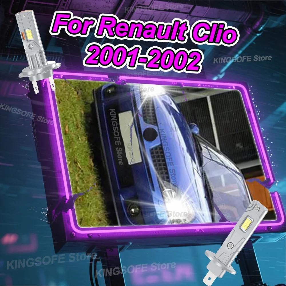 

2/4 шт. 30000LM лампа для фар светодиодная авто лампа для Renault Clio 2001-2002