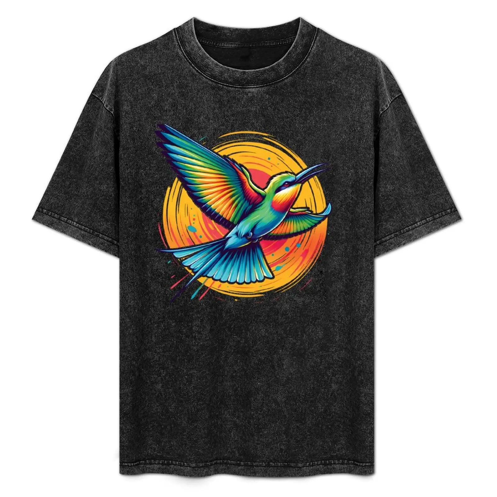 

Rainbow Bee-eater 2 T-Shirt Blouse baggy shirts anime oversized t shirt men clothes