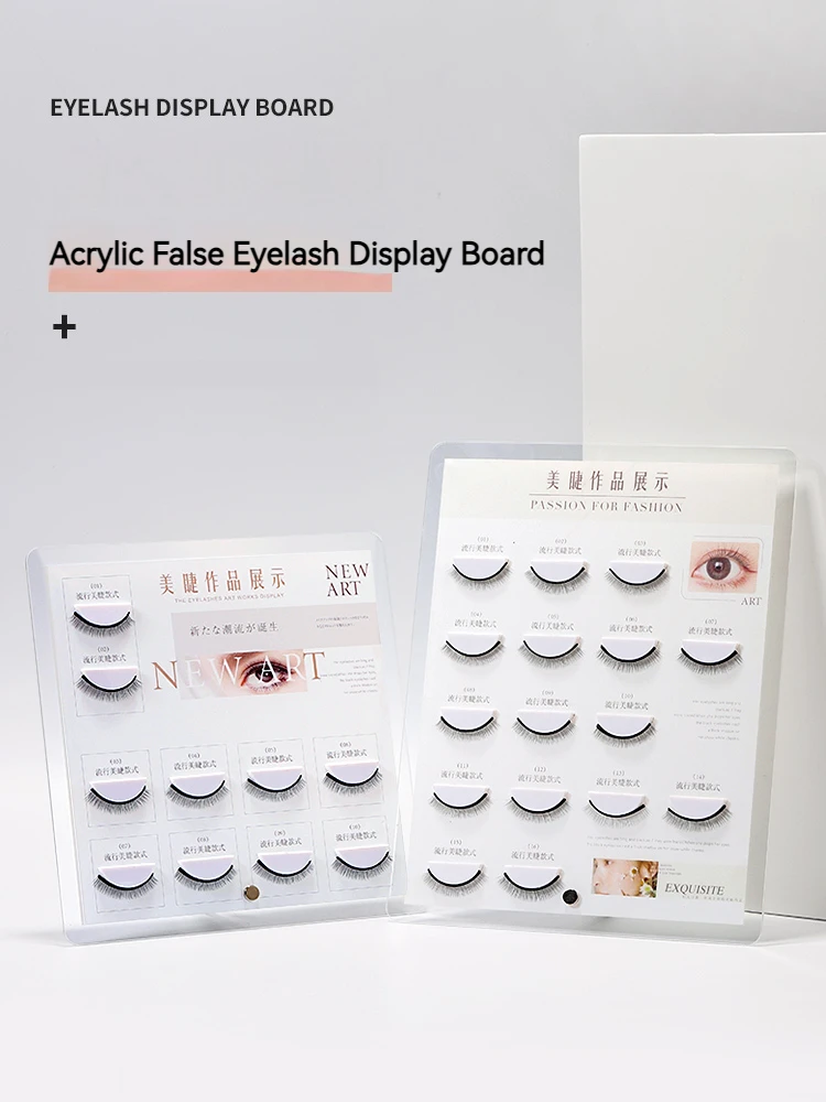 

False Eyelashes Display Board Acrylic Salon Lash Display Rack Eyelash Extension Storage Showing Shelf Eye Lash Display Stand