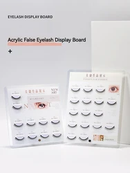 False Eyelashes Display Board Acrylic Salon Lash Display Rack Eyelash Extension Storage Showing Shelf Eye Lash Display Stand