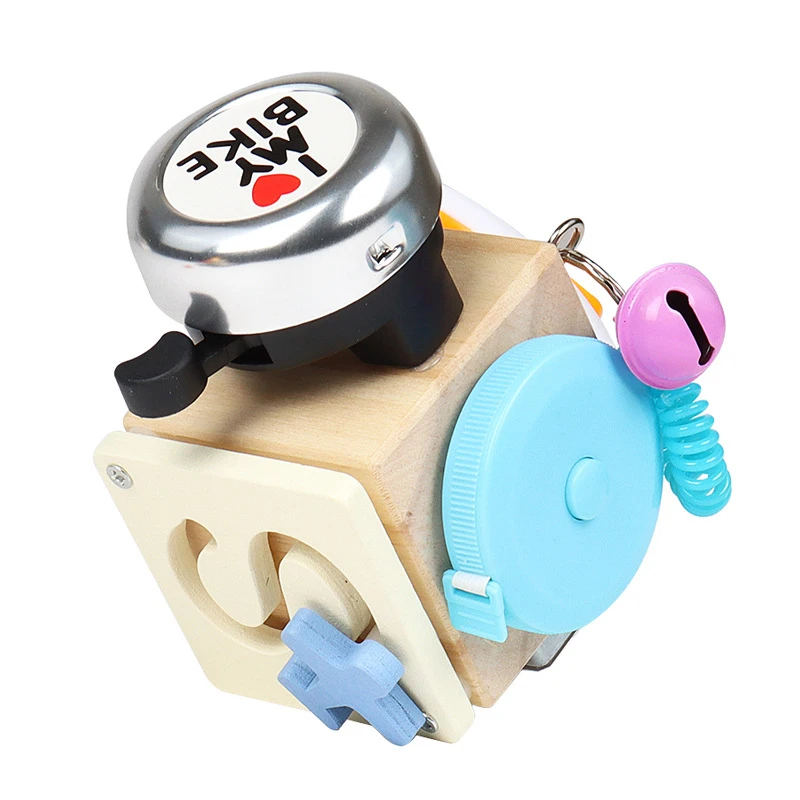 Wielofunkcyjny blok edukacyjny 6 w 1 dla dzieci, zabawka drewniana edukacyjna i wczesnoedukacyjna, zabawna i interesująca.