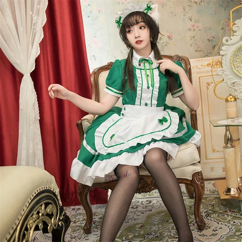 Sexy French costume sweet Gothic lolita dress anime cosplay sippy maid outfit plus size Halloween costumes for women mn7