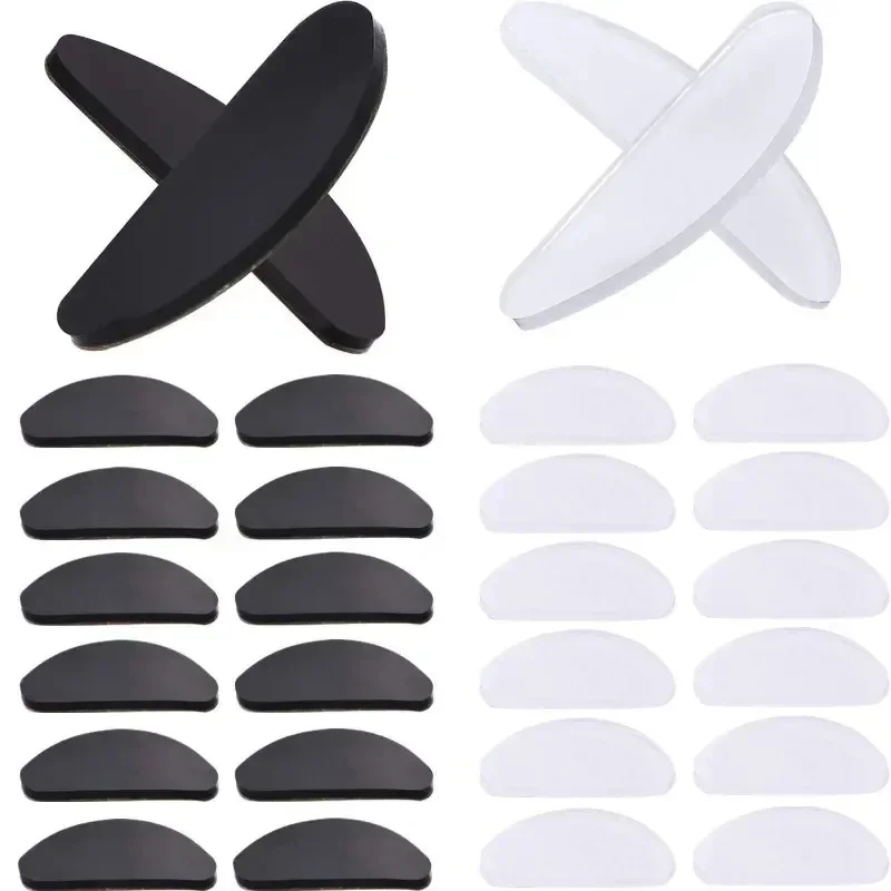 Non-Slip Glasses Nose Pads Invisible Soft Silicone Self Adhesive Nose Pads Glasses Nose Holder Sticker Pad Eyewear Accessories