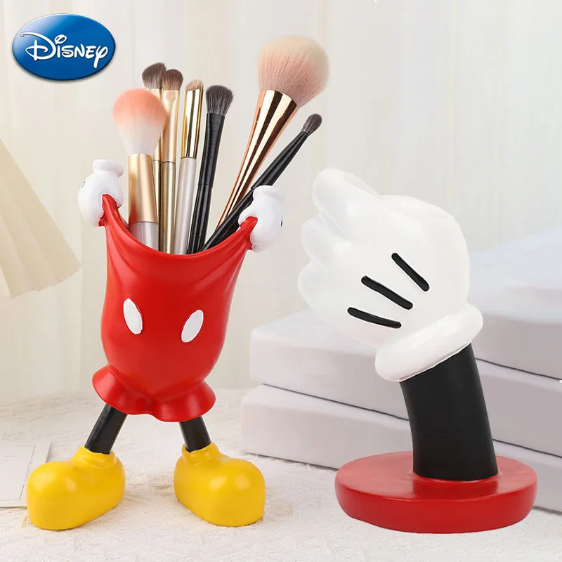 

Disney Mickey Mouse Pen Holder Storage Bin Funny Minnie Makeup Brush Holder Pencil Stationery Desktop Deco Party DIY Decorations