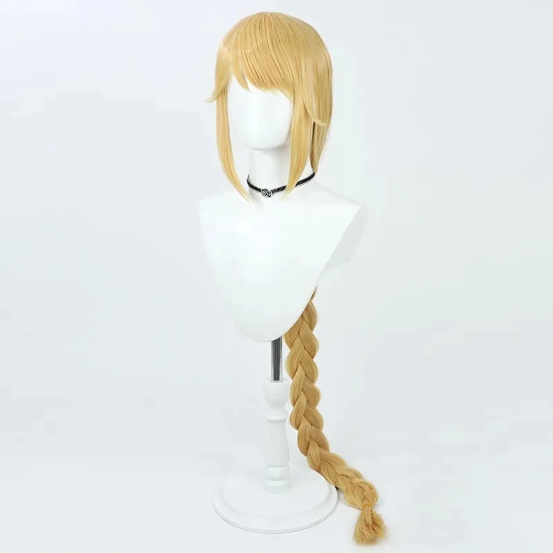 

2025 aaa Game Nikke Rapunzel Косплей Парик Goddess of Victory Длинные золотистые плетеные синтетические волосы Термостойкие Хэллоуин Вечеринка Wi
