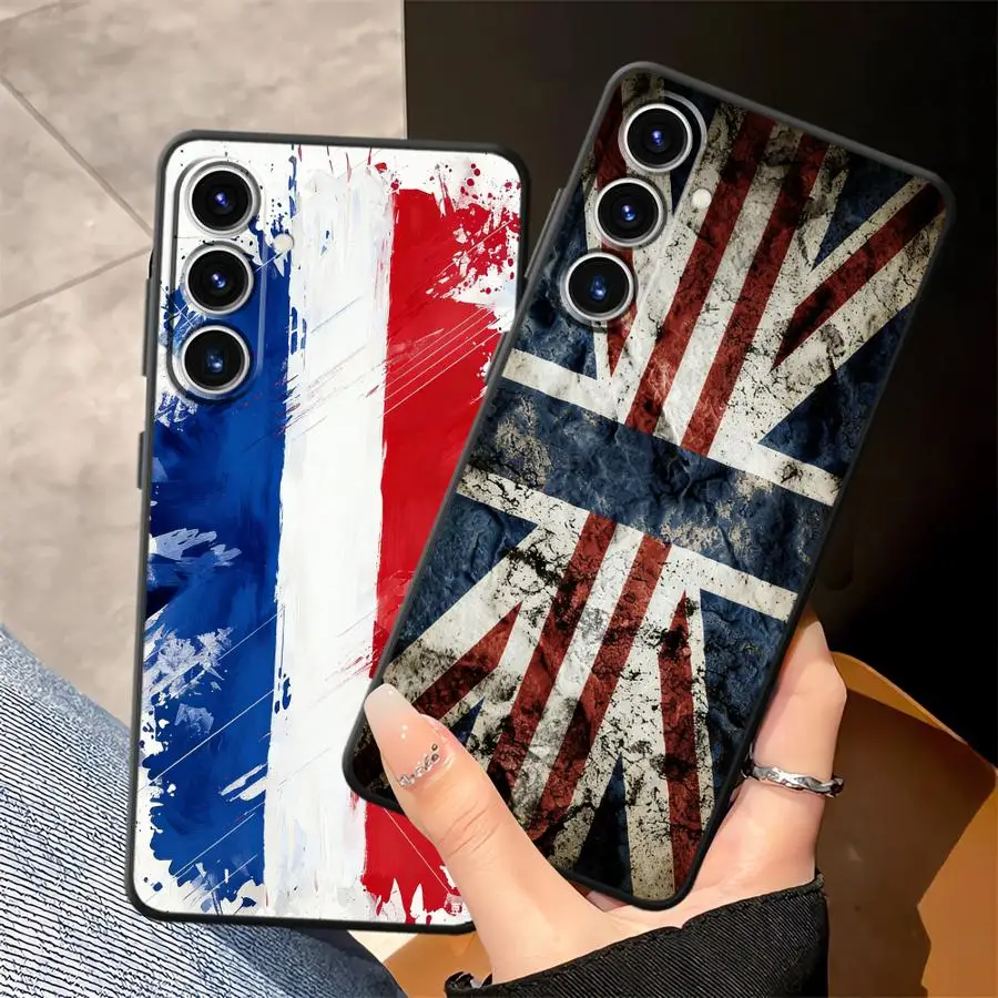National Flag Pattern Case for Samsung Galaxy A36 A05 A23 A37 A73 A51 A52 A57 A15 A25 A16 A55 A06 A53 A17 Phone Cover A13 A70