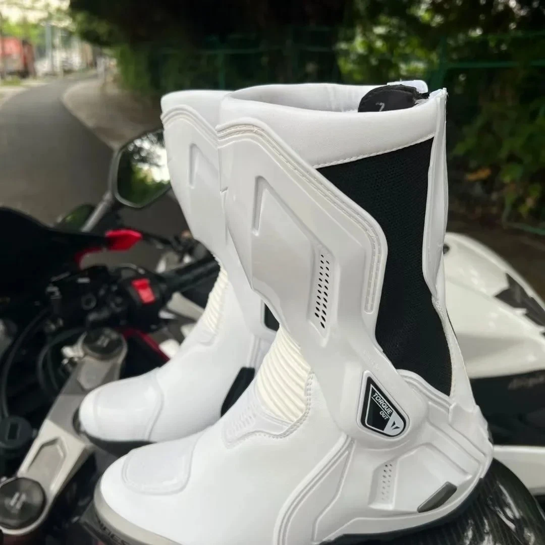 

Torque 3 Motorcycle Botas Professional Track Riding Boots Cowhide Waterproof Racing Anti-Collision Off-Road for Rally Race shoe