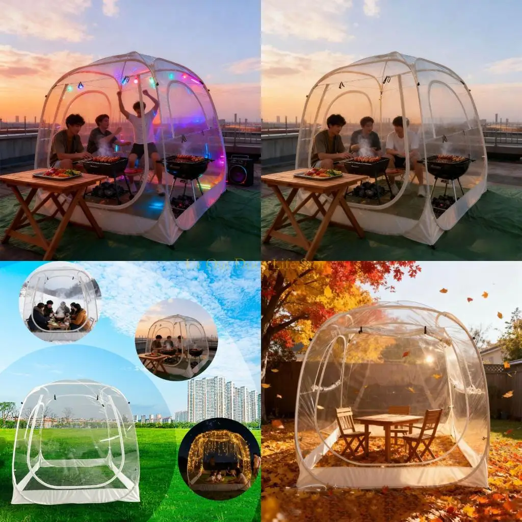 

77UF Panoramic 360 view Clear Garden Courtyards Tents For Family Outdoor Activity