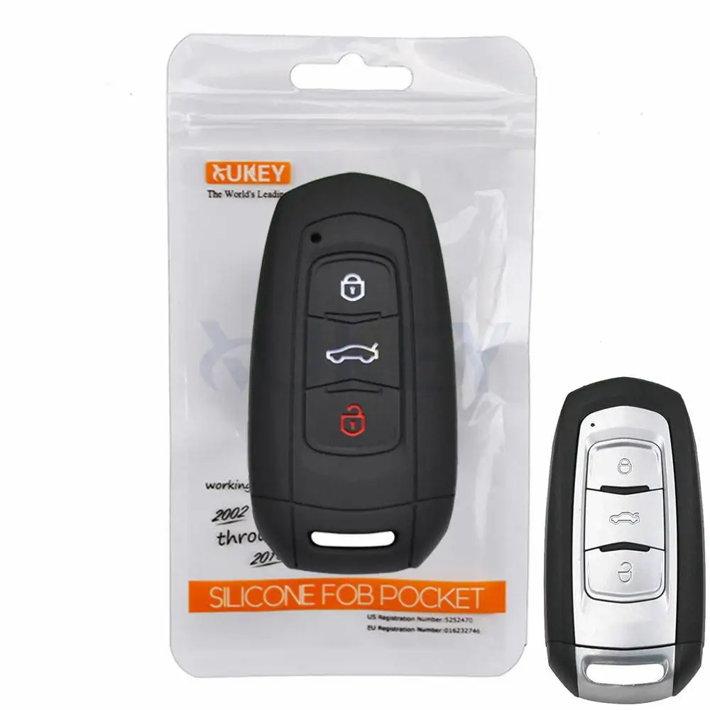 Silicone Key Case Fob Shell Cover For Geely Atlas Boyue NL3 EX7 EmgrandX7 EmgrarandX7 SUV GT GC9 borui Remote Car Styling Holder