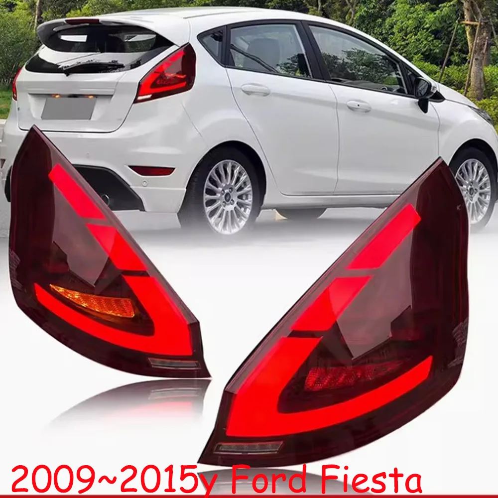 

Car bupmer tail light for Ford Fiesta taillight LED 2009~2015y hatch-back car accessories DRL fog for Ford Fiesta rear light