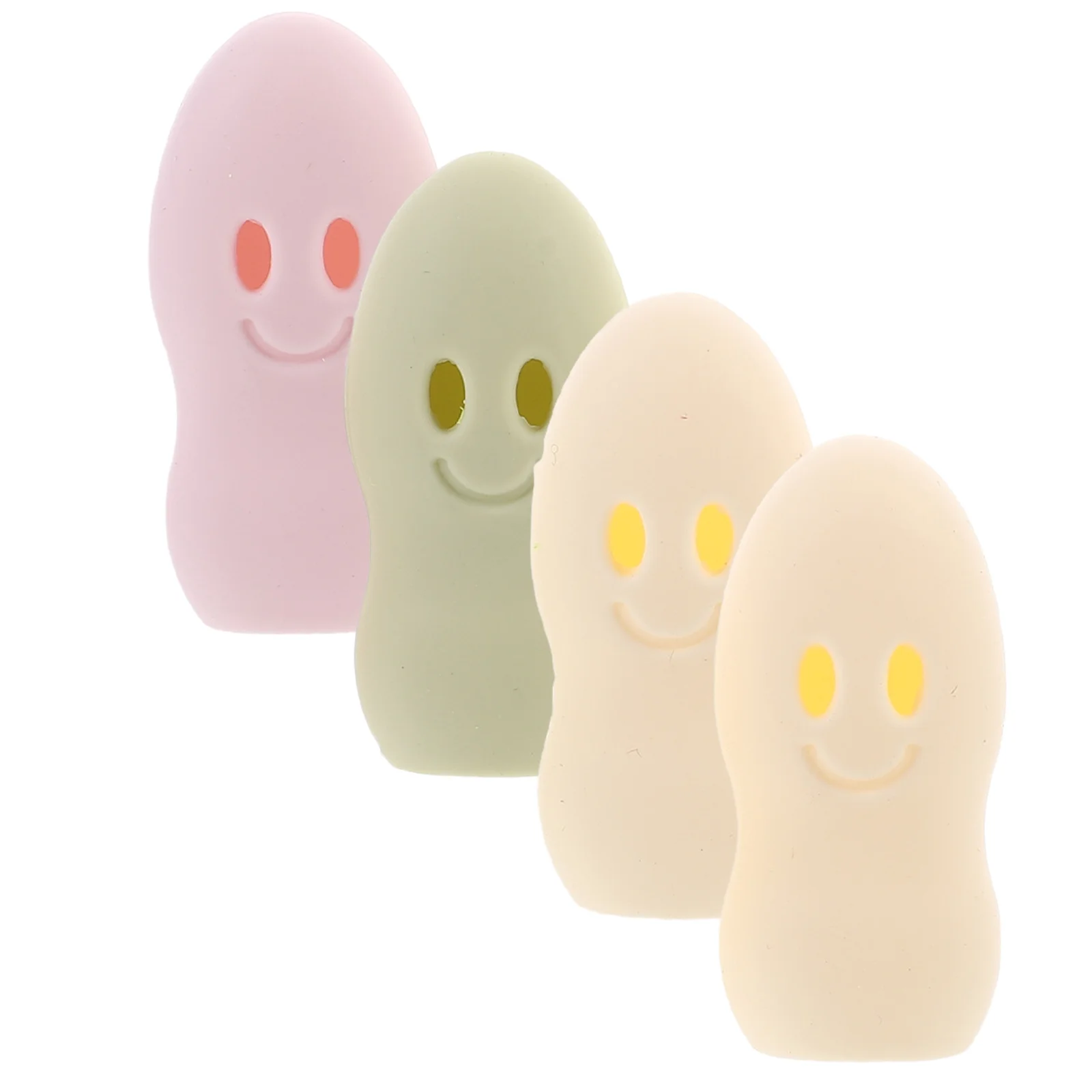 

4Pcs Toothbrush Head Protective Cover Silicone Travel Cartoon Portable Toothbrush Case Durable Soft Washable Outdoor School