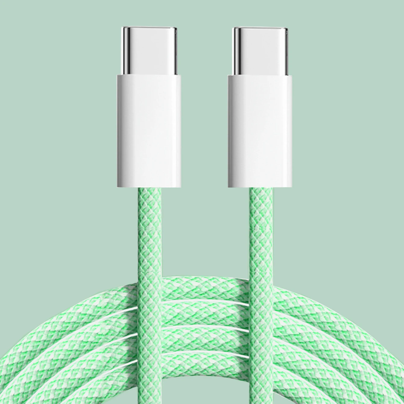 60 W Typ C auf Typ C Farbkabel für Apple iPhone 15 PD Schnellladung für Huawei Xiaomi Samsung Typ C Weben Kabelzubehör