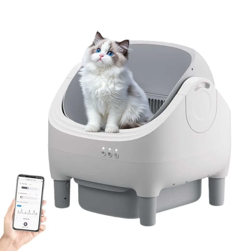 Automatic cat litter box, oversized electric control open smart cat toilet, cat litter box