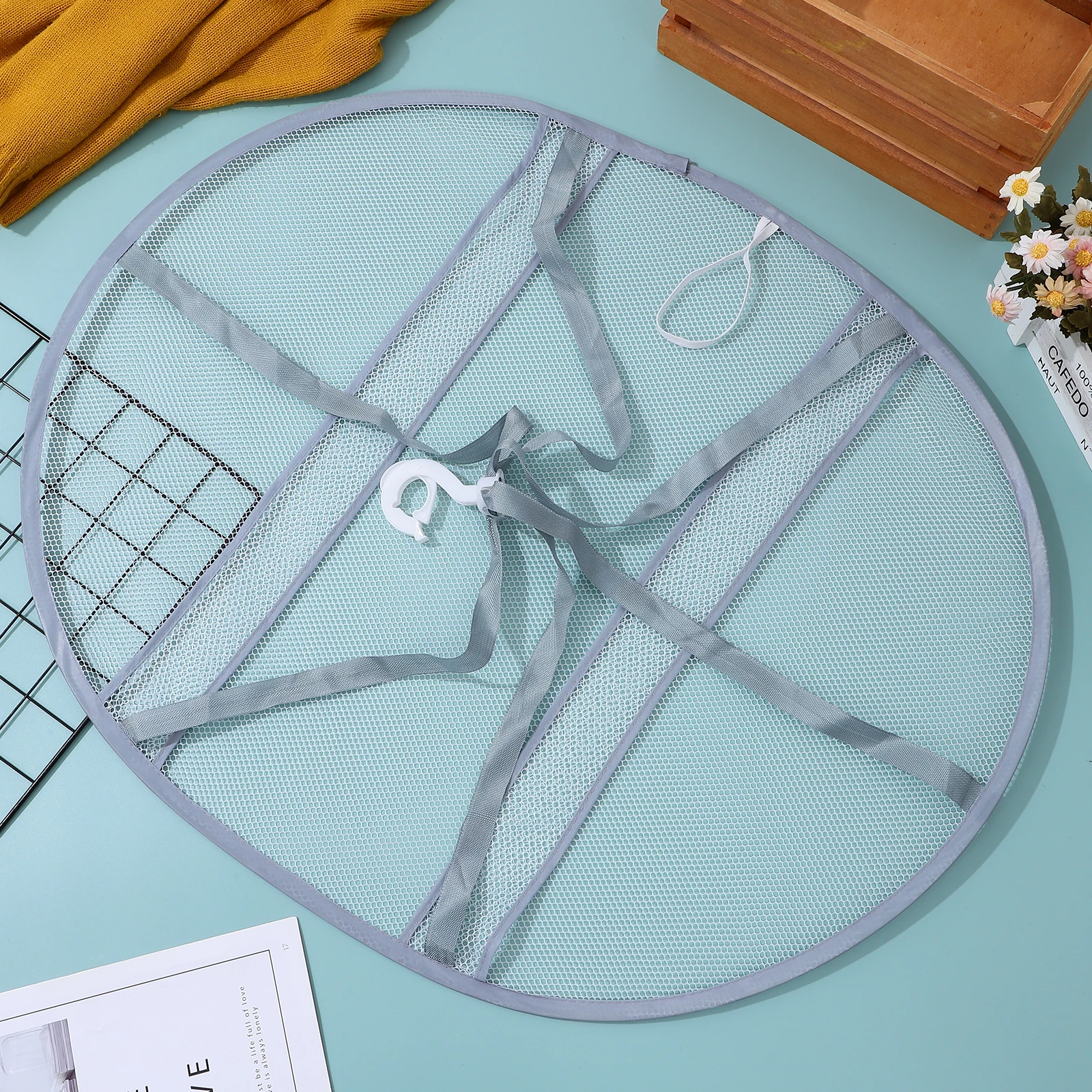 

Breathable Drying Net Sweater Rack Flat Mesh Air Clothing Hanging Dryer Clothes Socks Folding Portable Laundry Rack