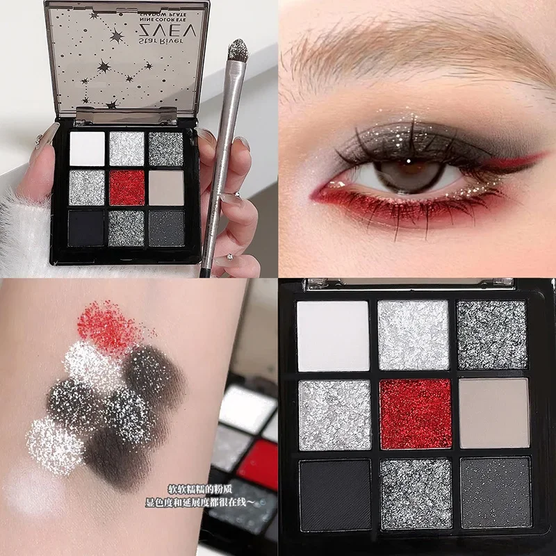 ZVEV Sweet Cool Rose pequeña humo nueve colores paleta de sombra de ojos Gel Pop mate nacarado Cool Babes contraste sombra de ojos maquillaje