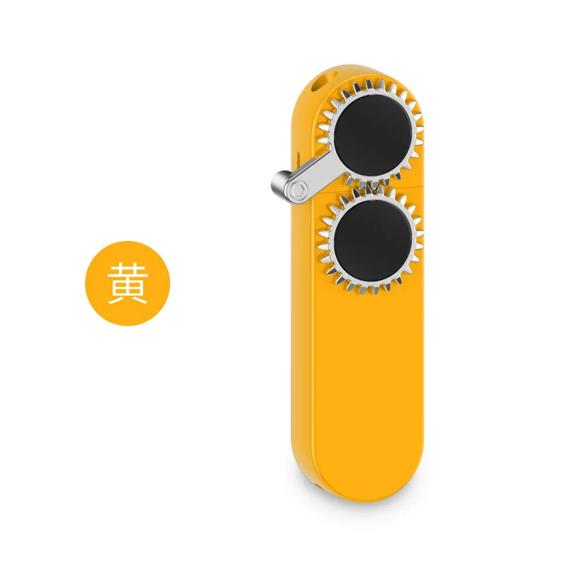 Wholesale 882 Rotating Gear Lighter Creative Gear Rocker Kuromi Cartoon Windproof Gas stove lighter metal rocker arm lighter
