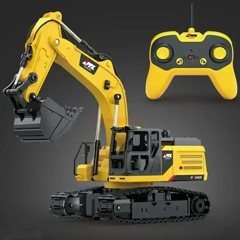 Simulation Alloy Remote Control Excavator Rc Z6820 13 Channel Toys Boy Spray Light Excavator Construction Vehicle News Gifts