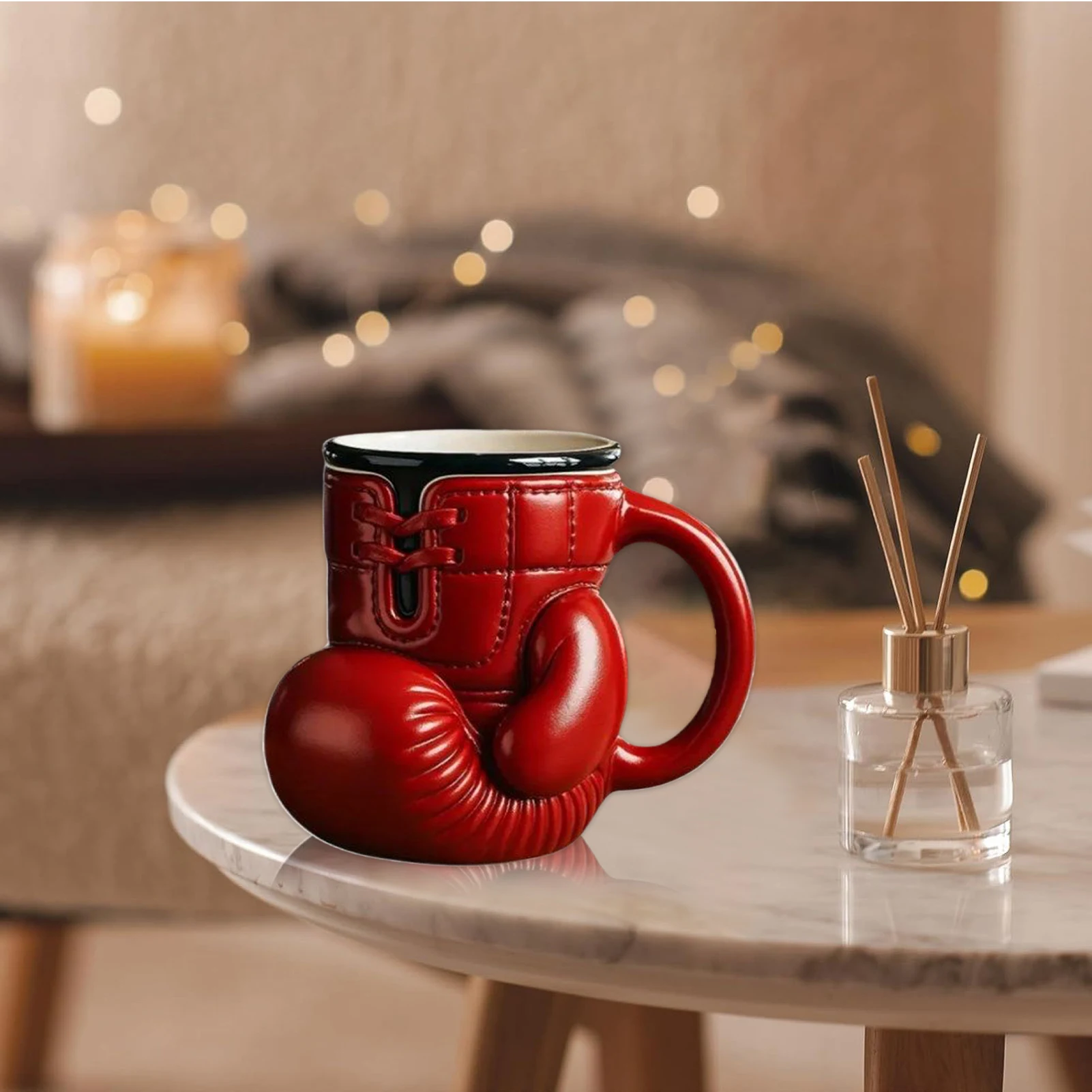 Boxhandschuhförmige Tasse, multifunktionale Teetassen, kreative Harz-Milchbecher, Boxliebhaber, Wassertrinkbehälter für Tee, Kaffee