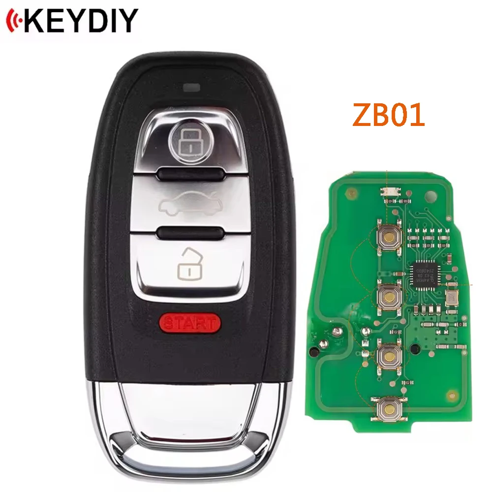 1 Piece KEYDIY ZB01 Smart Universal Remote Key KD 4 Buttons for Audi Type or KD900/KD-X2/KD MINI Key Programmer