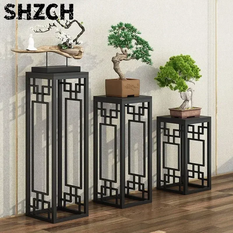Console Tables for Hallway Chinese Flower Stand Wrought Iron Decoration Shelf Balcony Living Room Entryway Table Mesas Salon Ins